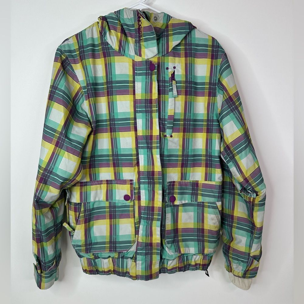 Billabong Jacket Women's Small Snowboard Ski Winter Waterpoof Breathable Plaid